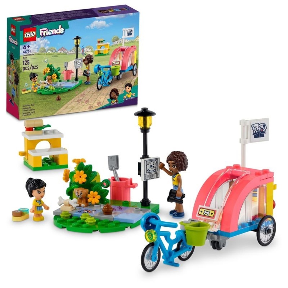 LEGO Friends Dog Rescue Bike Toy, Animal Puppy Playset 41738 nwt - Picture 3 of 3